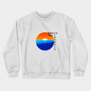 Boat Paper Inspiration Crewneck Sweatshirt